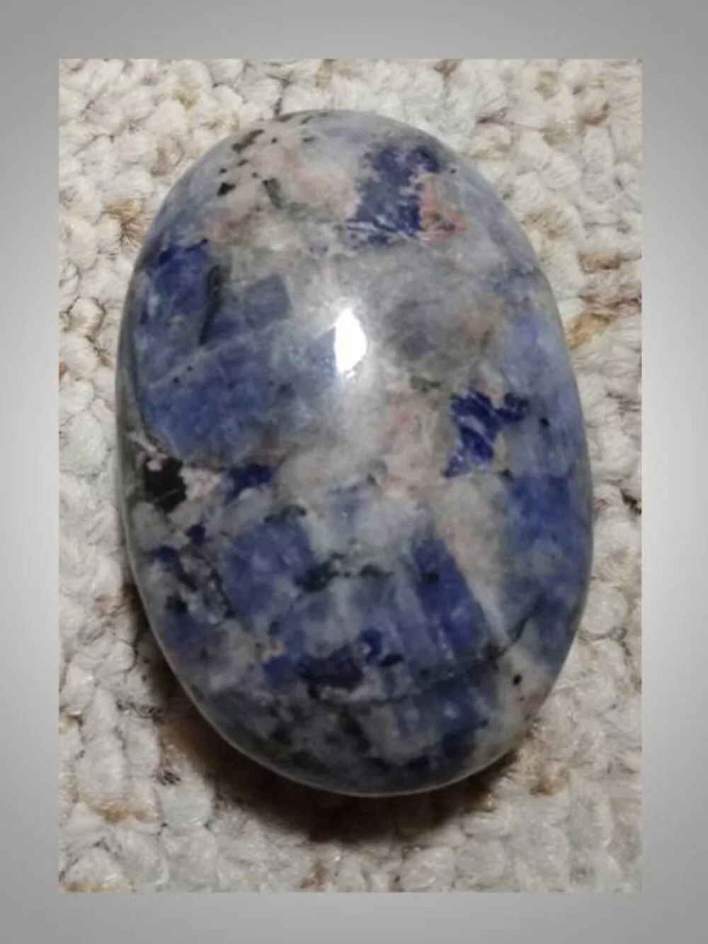 Lapis Lazuli palm stone 03 crystal mineral stone